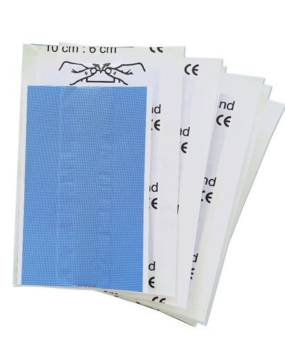 Wundschnellverband, detectable, 10 cm x 6 cm, 10 Stück in einem Beutel Wundschnellverband, detectable, 10 cm x 6 cm, 10 Stück in einem Beutel