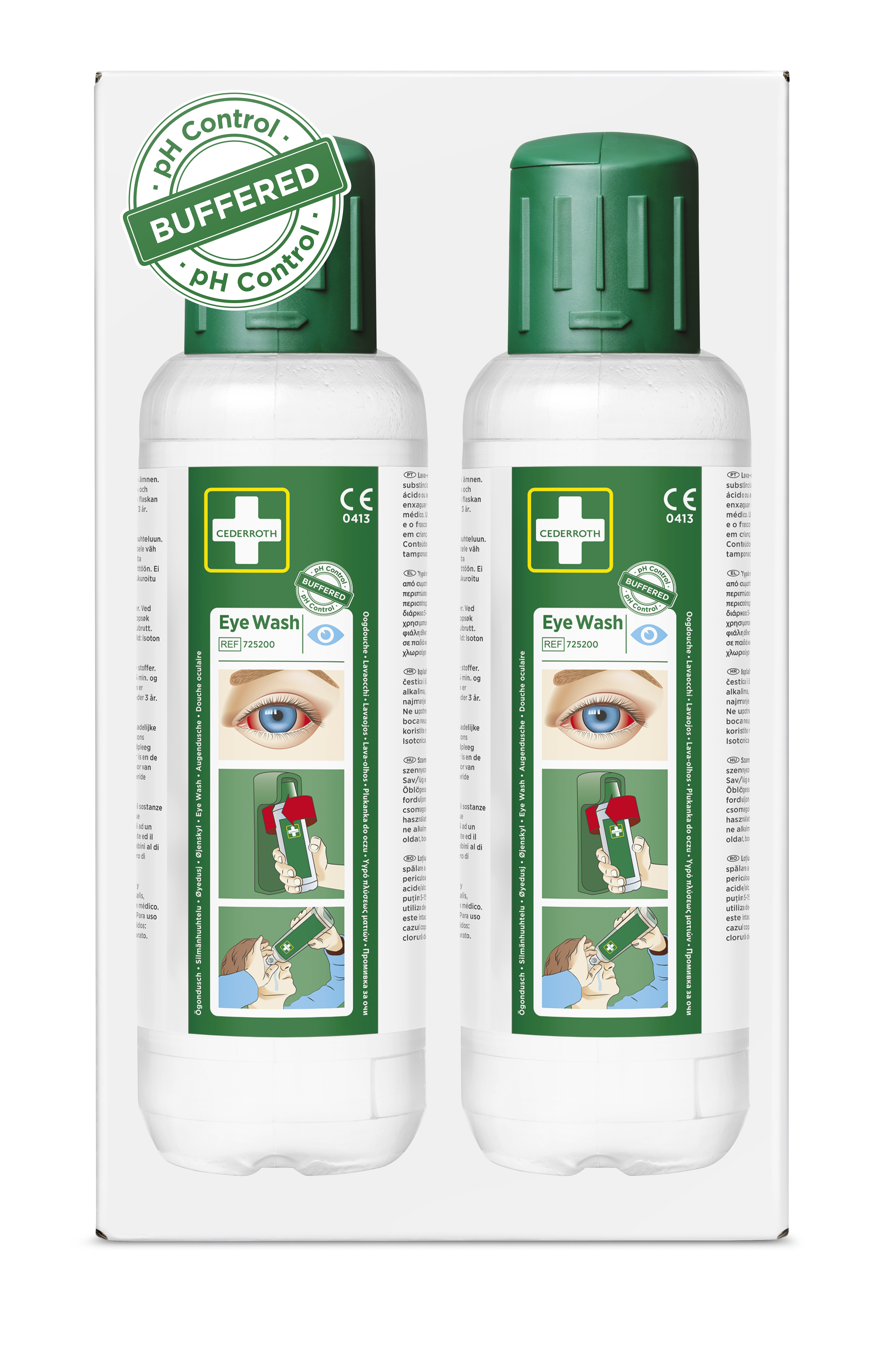 Cederroth Eye Wash Augenspülung, inkl. 2 x 500 ml 