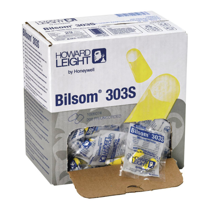Honeywell Gehörschutzstöpsel Bilsom 303 S, Verteilerbox, 200 Paar Honeywell Gehörschutzstöpsel Bilsom 303 S, Verteilerbox, 200 Paar