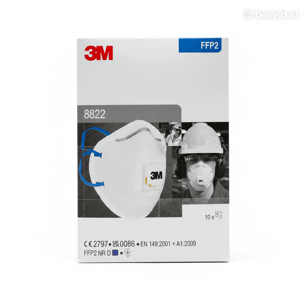 3M 8822 FFP2 Atemschutzmaske, 10 Stück im Karton