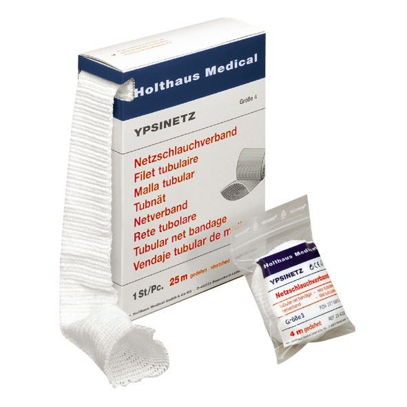 YPSINETZ Netzbandage, Einzeln in Entnahmebeutel. YPSINETZ Netzbandage, Einzeln in Entnahmebeutel.