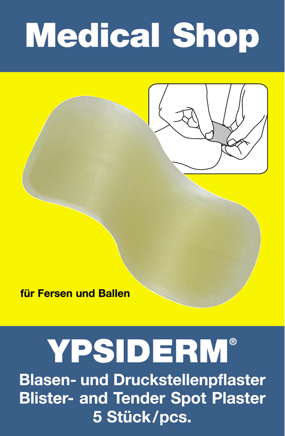 YPSIDERM Blasenpflaster für Ferse und Ballen, 5 Stück YPSIDERM Blasenpflaster für Ferse und Ballen, 5 Stück