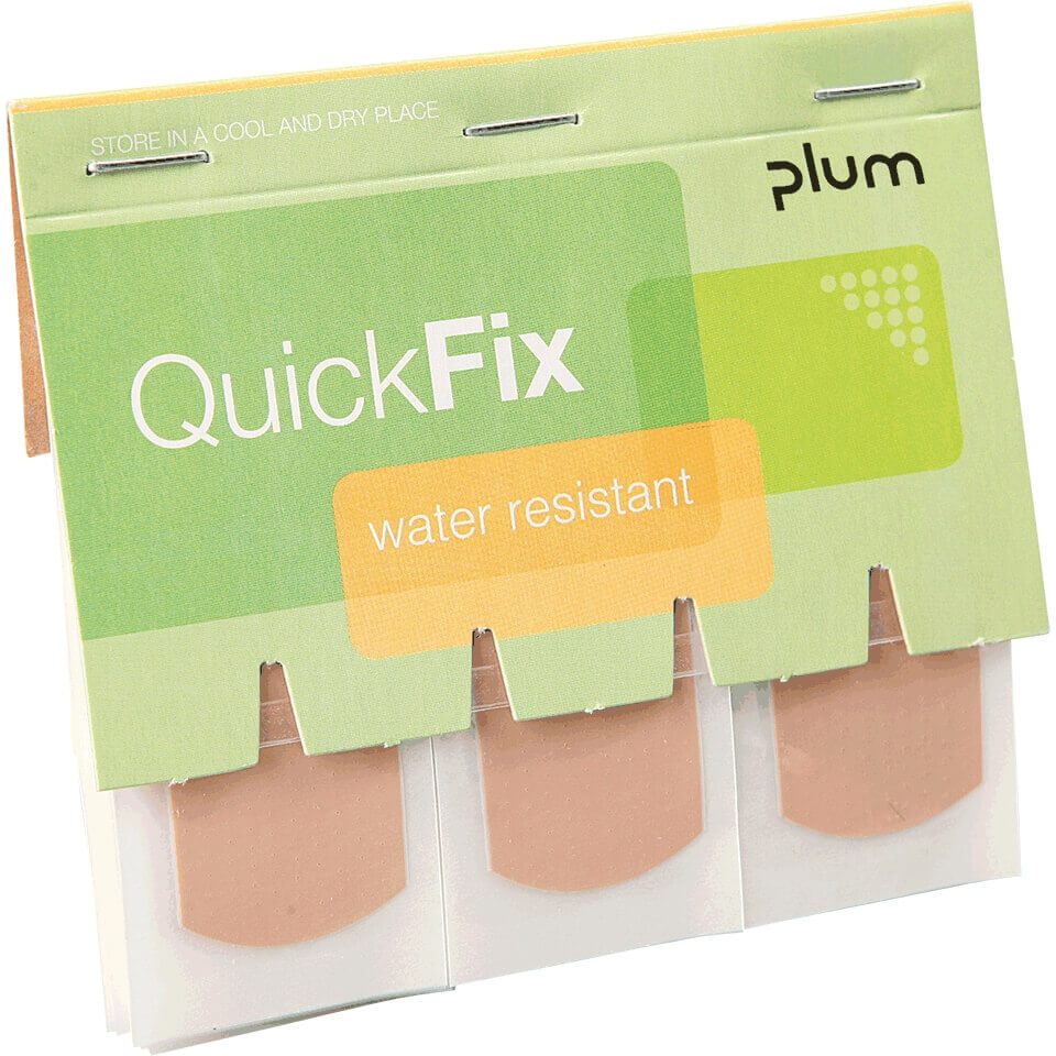 PLUM QuickFix Nachfüllpack - Wasserfest, 45 Stück (2,5 cm x 7,2 cm)