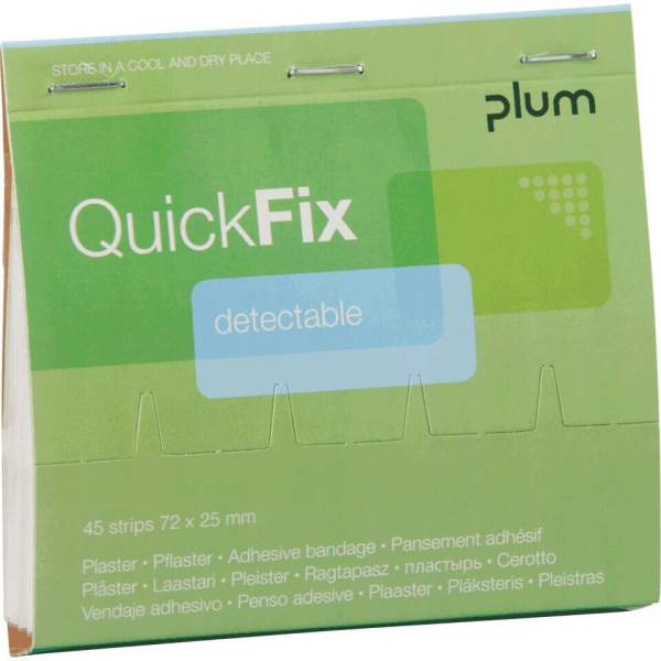 PLUM Füllung Pflasterstrips Detectable, Plasterspender QuickFix